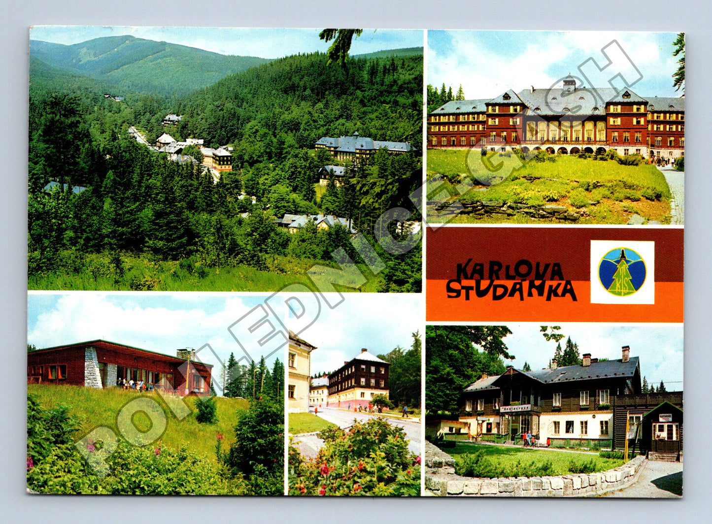 Pohlednice Karlova Studánka kombinovaná 1992 (M36777)