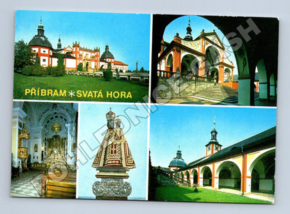 Pohlednice Příbram Svatá Hora koláž 1960s (M36779)