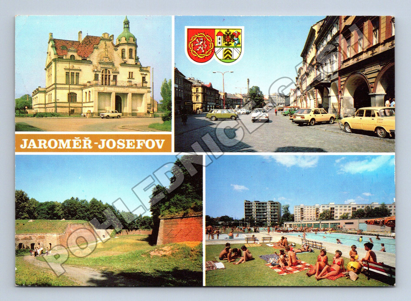 Pohlednice Jaroměř-Josefov hradby a koupaliště (M36780)