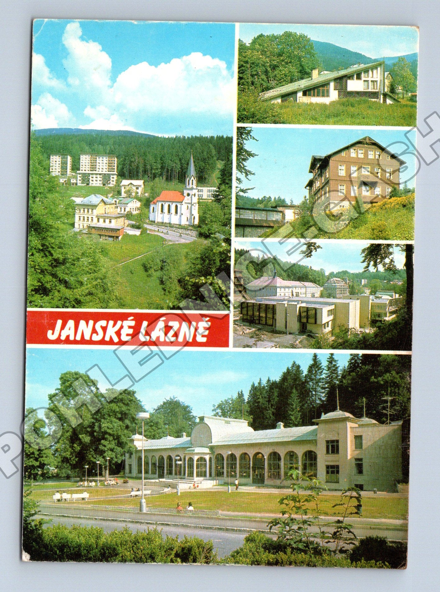Pohlednice Janské Lázně různé pohledy 1988 (M36796)