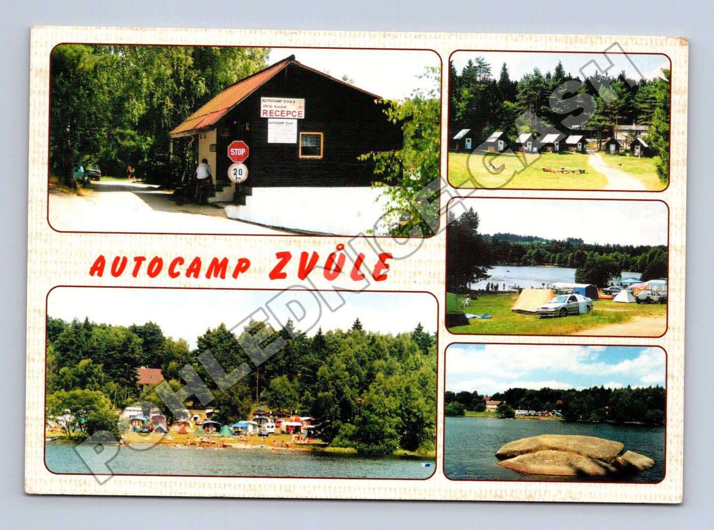 Pohlednice Zvůle Autocamp rybník 2003 (M36797)