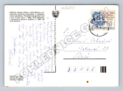 Pohlednice Náchod různé pohledy 1988 (M36801)
