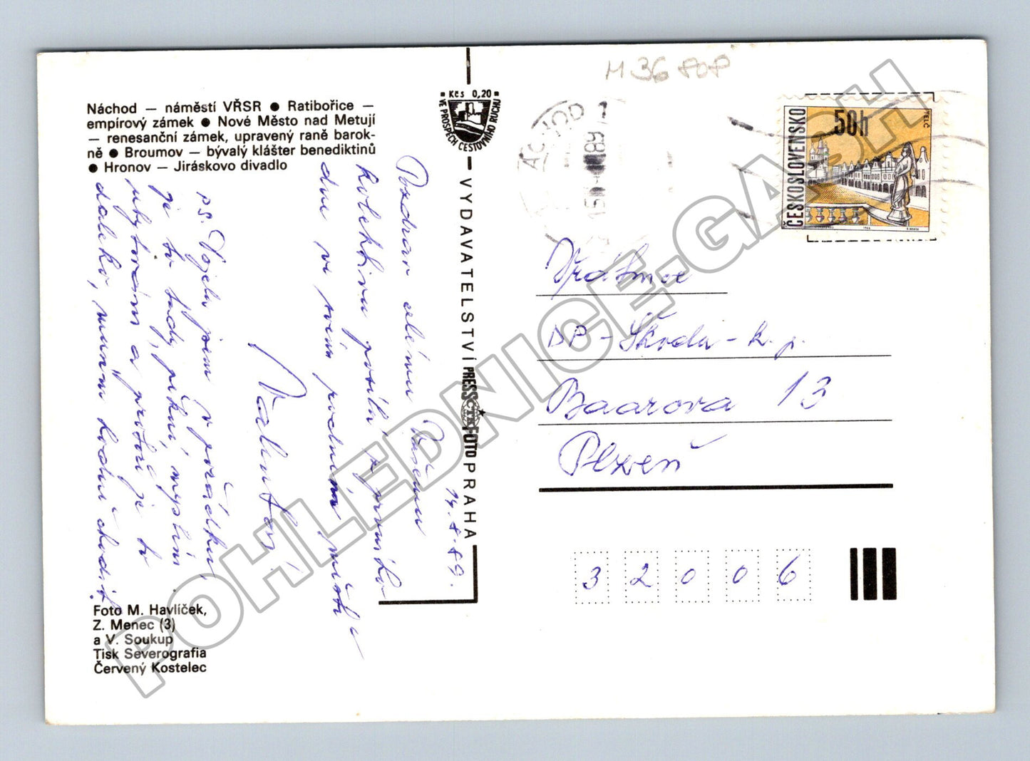 Náchodsko Náchod, Broumov, Nové Město, Ratibořice 197x (M36808)