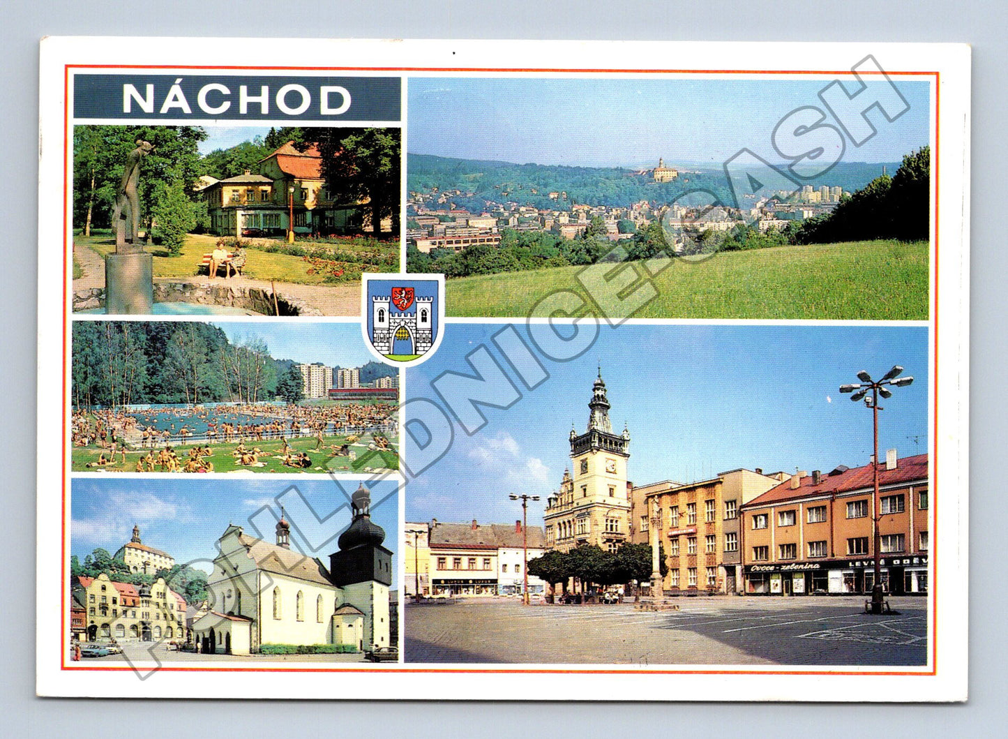 Pohlednice Náchod více pohledů 1989 (M36809)