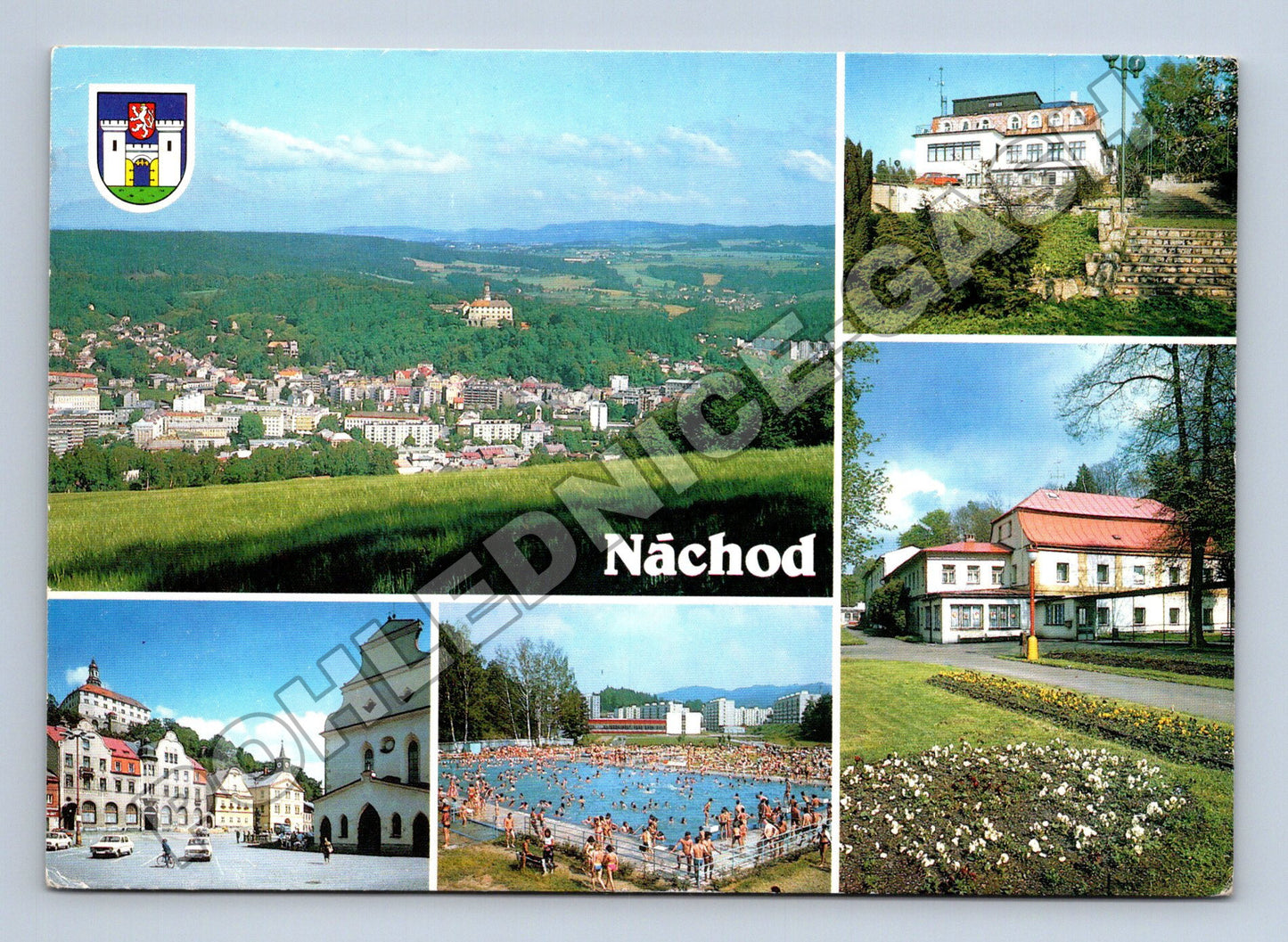 Pohlednice Náchod multi-pohled 1980 (M36810)