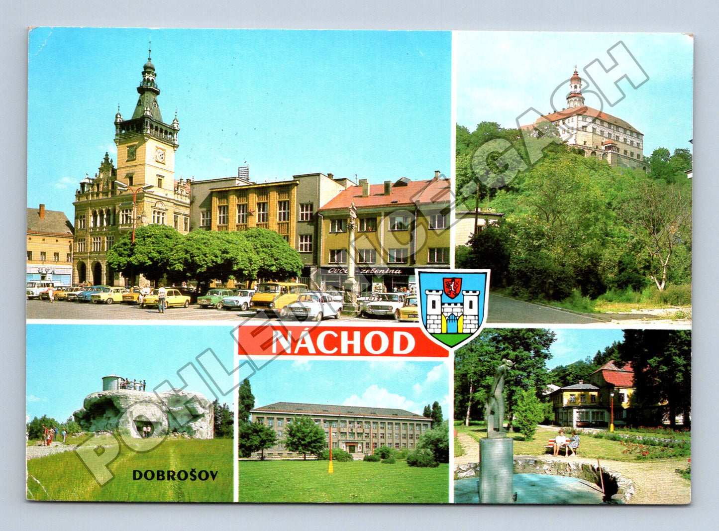 Pohlednice Náchod různé pohledy 1973 (M36811)