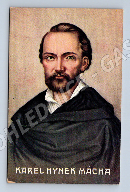 Pohlednice Karel Hynek Mácha portrét (M3682)