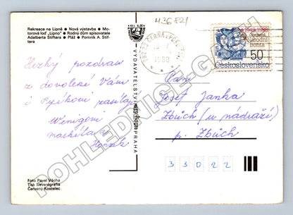Pohlednice Horní Planá Lipno 1988 (M36821)