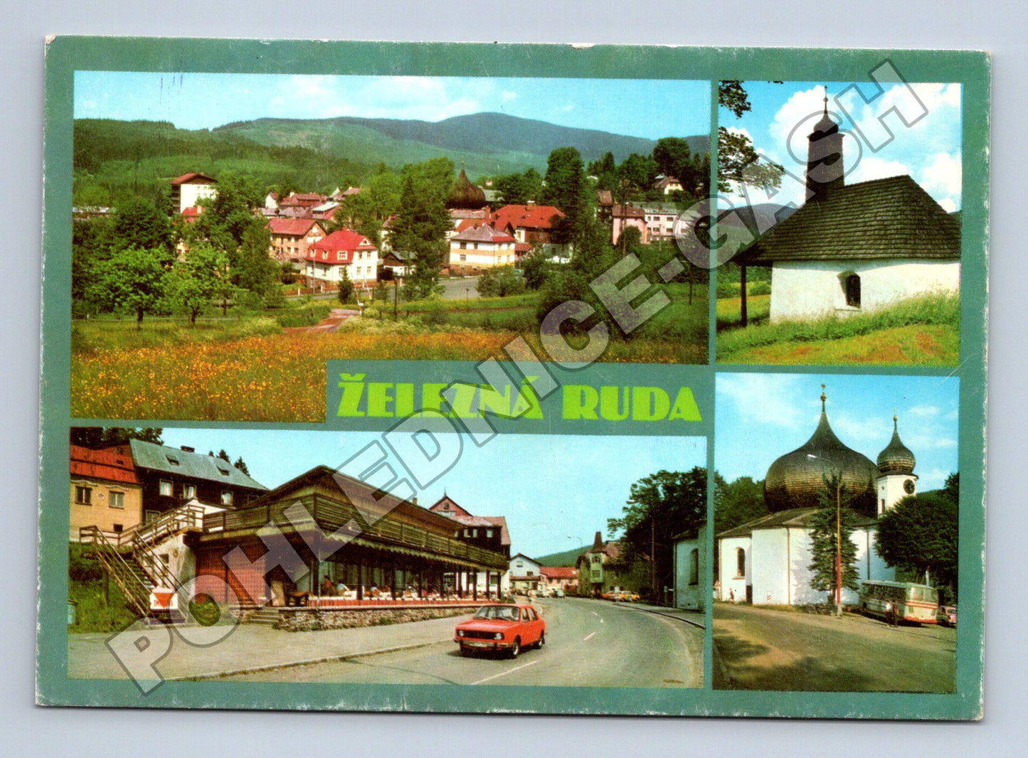 Pohlednice Železná Ruda multi-pohled 1981 (M36822)