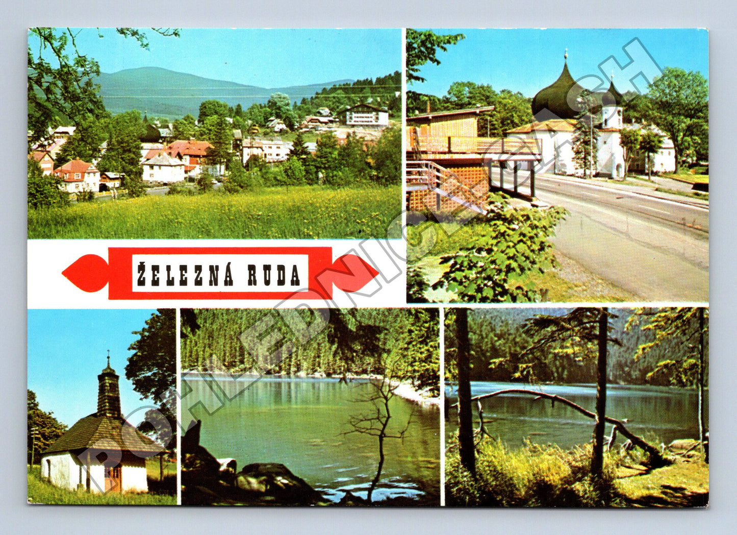 Pohlednice Železná Ruda multi-pohled 1968 (M36823)