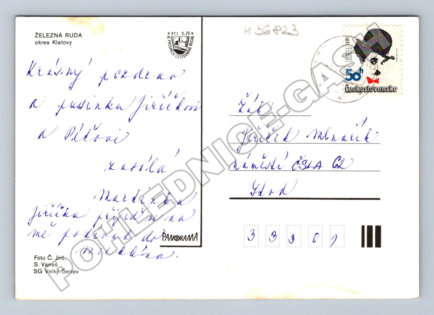 Pohlednice Železná Ruda multi-pohled 1968 (M36823)