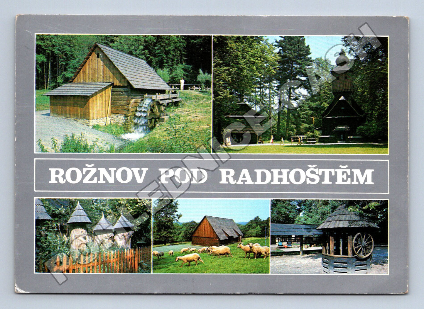 Pohlednice Rožnov pod Radhoštěm skanzen lidová architektura (M36824)