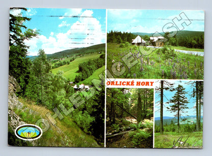 Pohlednice Orlické hory různé pohledy 1987 (M36829)