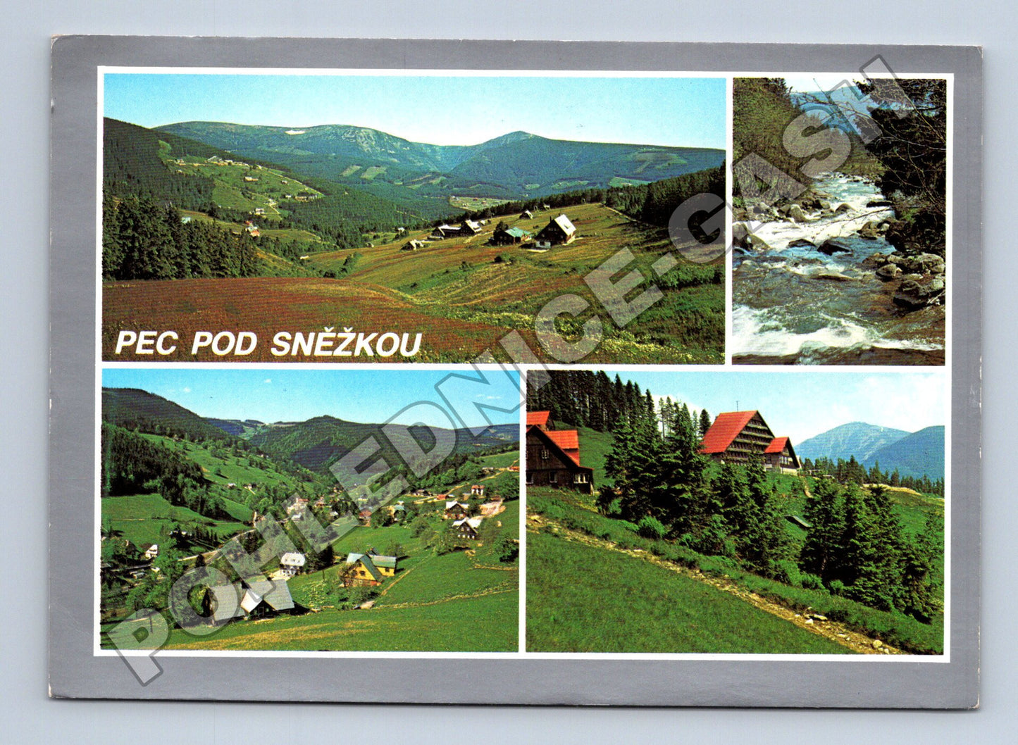 Pohlednice Pec pod Sněžkou různé pohledy 1991 (M36834)