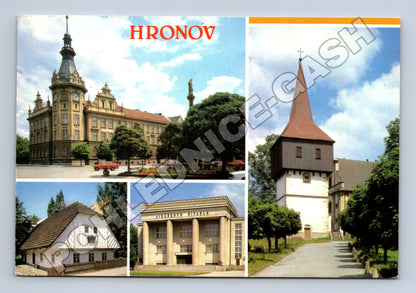 Pohlednice Hronov městské památky 1986 (M36837)