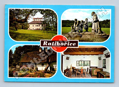 Pohlednice Ratibořice Babiččino údolí zámek 1989 (M36838)