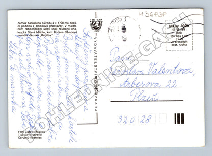 Pohlednice Ratibořice Babiččino údolí zámek 1989 (M36838)