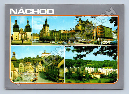 Pohlednice Náchod koláž pohledů 1988 (M36839)