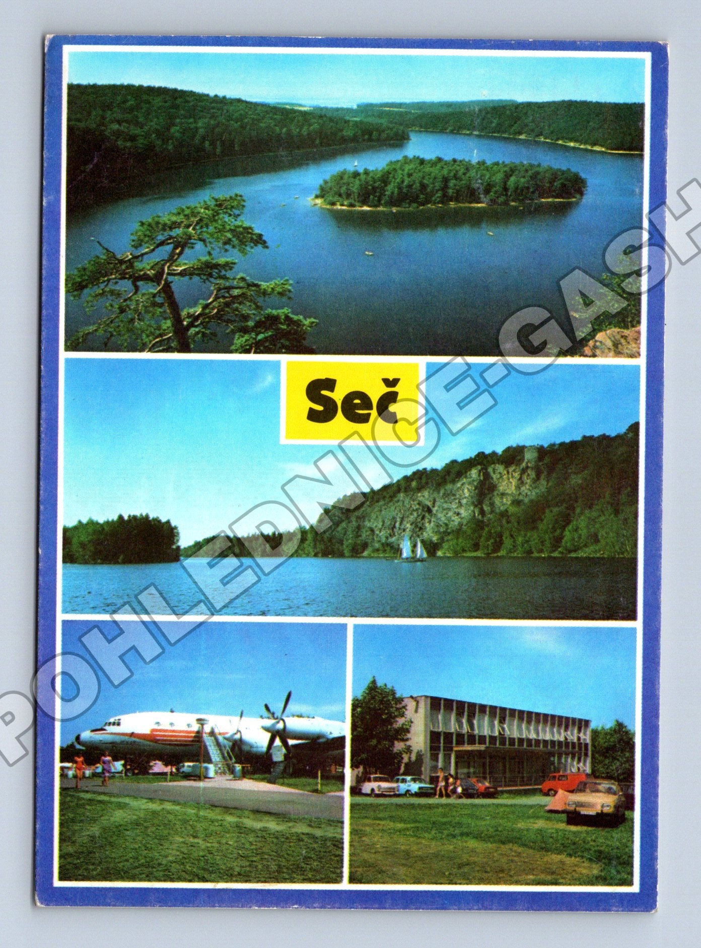 Pohlednice Seč Přehrada více motivů c. 1968 (M36841)