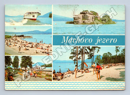 Pohlednice Máchovo jezero panorama 1970-1980 (M36843)