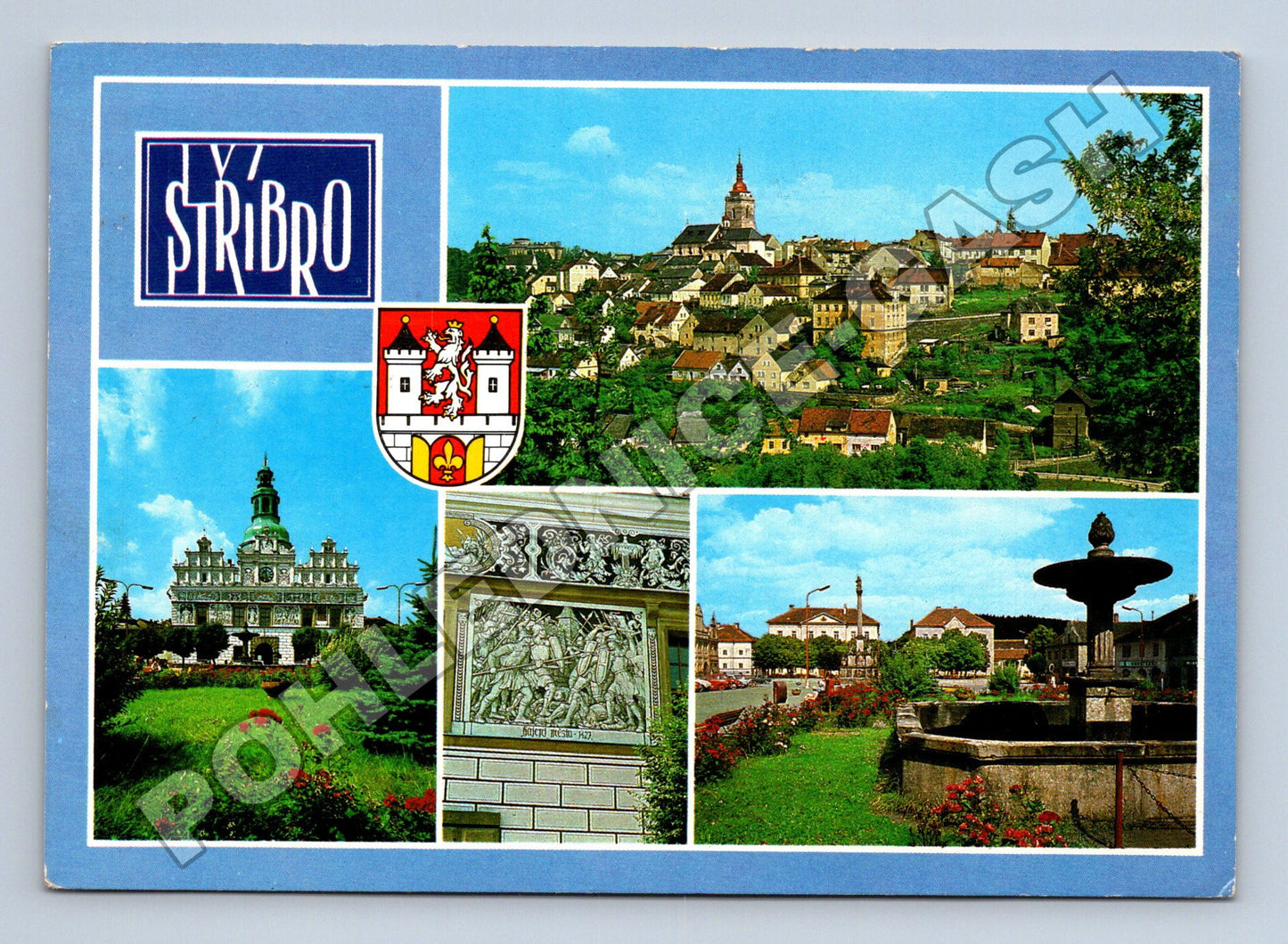 Pohlednice Stříbro multi-view 1976 (M36845)