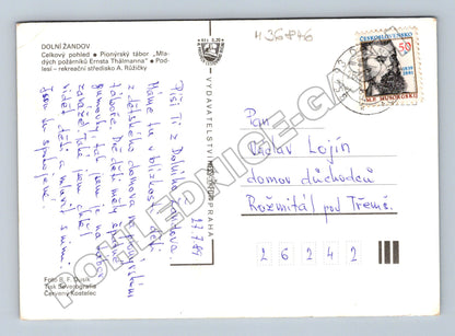 Pohlednice Dolní Žandov vícepohled 1989 (M36846)