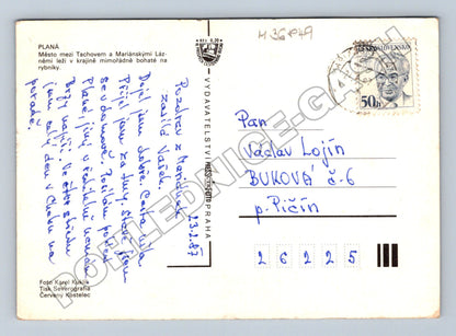 Pohlednice Planá mix motivů 1987 (M36849)