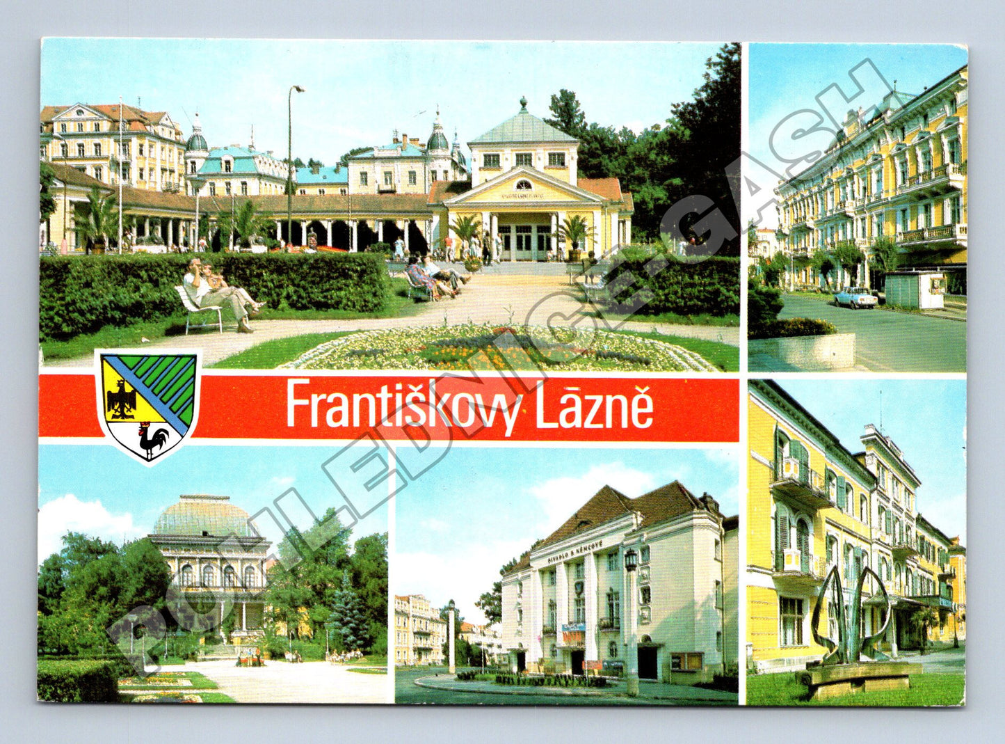 Pohlednice Františkovy Lázně různé motivy 1990 (M36858)