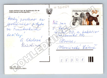 Pohlednice Františkovy Lázně koláž lázeňských motivů (M36859)