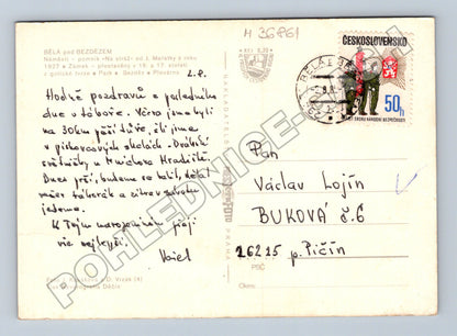 Pohlednice Bělá pod Bezdězem koláž motivů 198x (M36861)