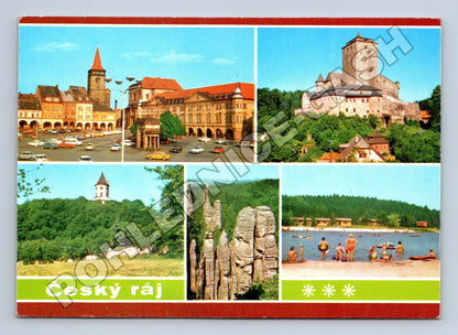 Pohlednice Český ráj Jičín Hrad Kost Prachovské skály 1985 (M36862)