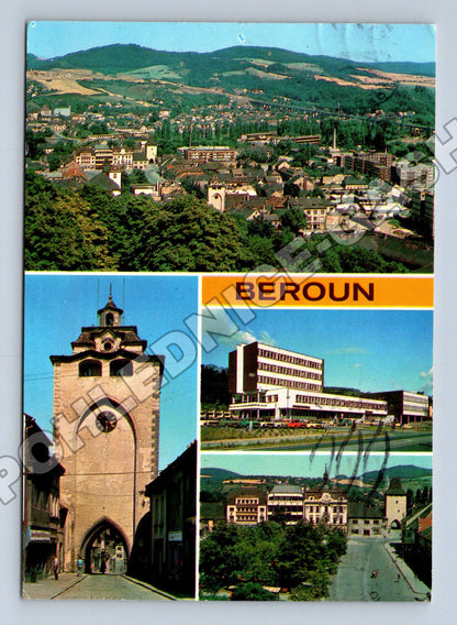 Pohlednice Beroun různé pohledy 1977 (M36864)