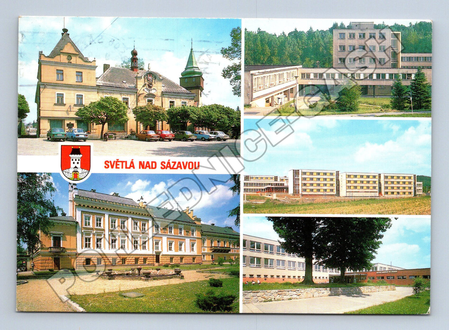 Pohlednice Světlá nad Sázavou město a zámek 1980 (M36868)