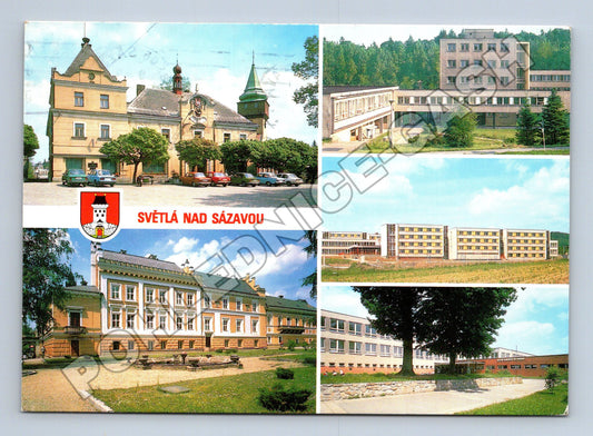 Pohlednice Světlá nad Sázavou město a zámek 1980 (M36868)