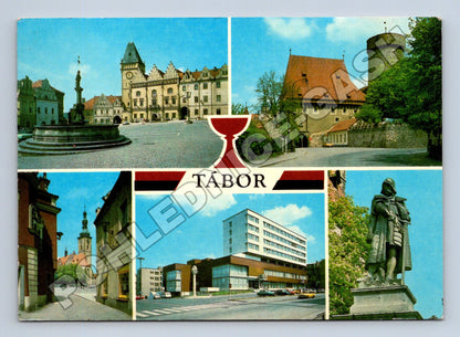 Pohlednice Tábor koláž památky a centrum (M36870)