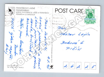 Pohlednice Františkovy Lázně více pohledů 2007 (M36872)