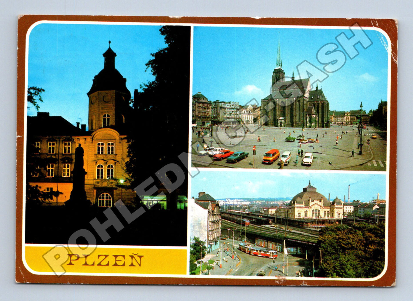 Pohlednice Plzeň různé pohledy 1990 (M36875)