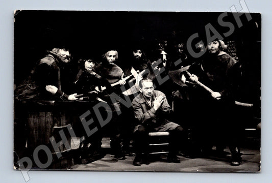 Pohlednice dramatická scéna foto L Dittrich (M3688)