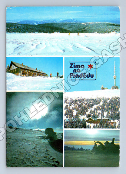 Pohlednice Praděd Jeseníky zimní motivy (M36880)