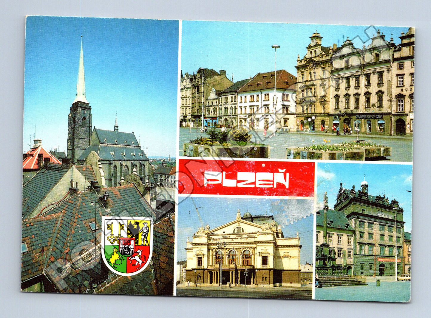Pohlednice Plzeň více motivů 1988 (M36881)