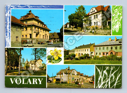 Pohlednice Volary koláž záběrů 1980 (M36882)