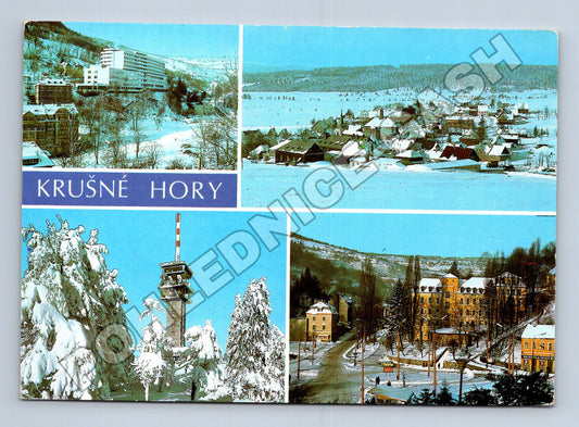 Pohlednice Krušné Hory zimní záběry (M36883)