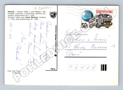 Pohlednice Náchod Běloves koláž 1989 (M36889)