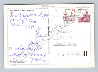 Pohlednice Rokytnice nad Jizerou Krkonoše zima 2002 (M36894)