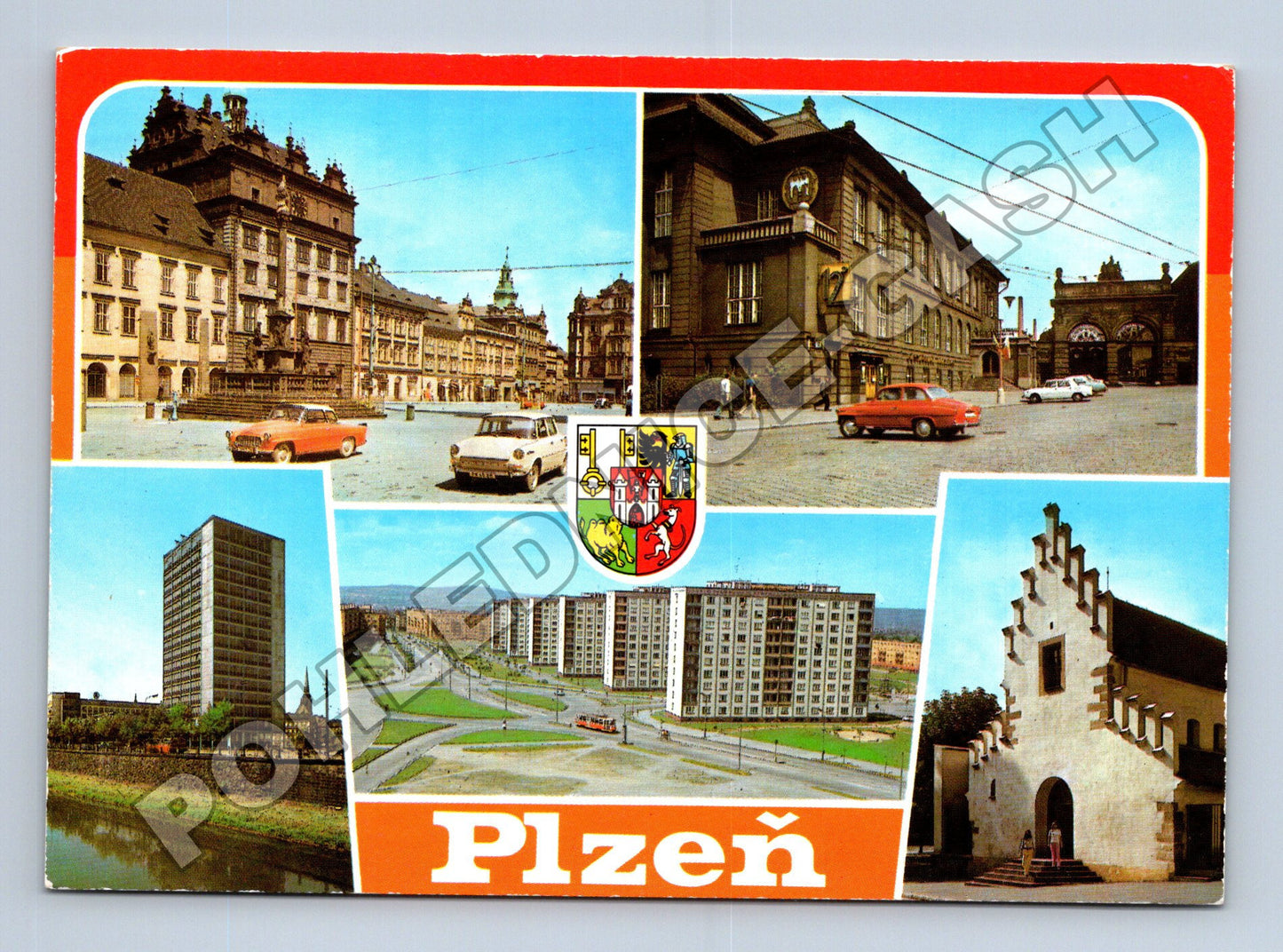 Pohlednice Plzeň mix motivů 1988 (M36896)