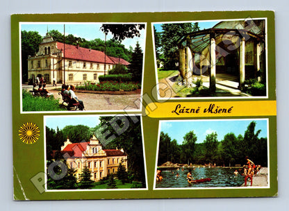 Pohlednice Lázně Mšené vícesnímek 1979 (M36898)