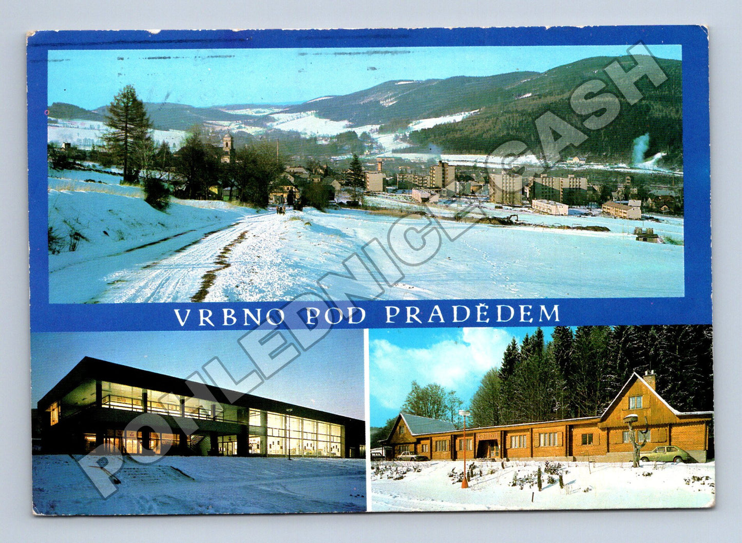 Pohlednice Vrbno pod Pradědem různé pohledy 1984 (M36900)