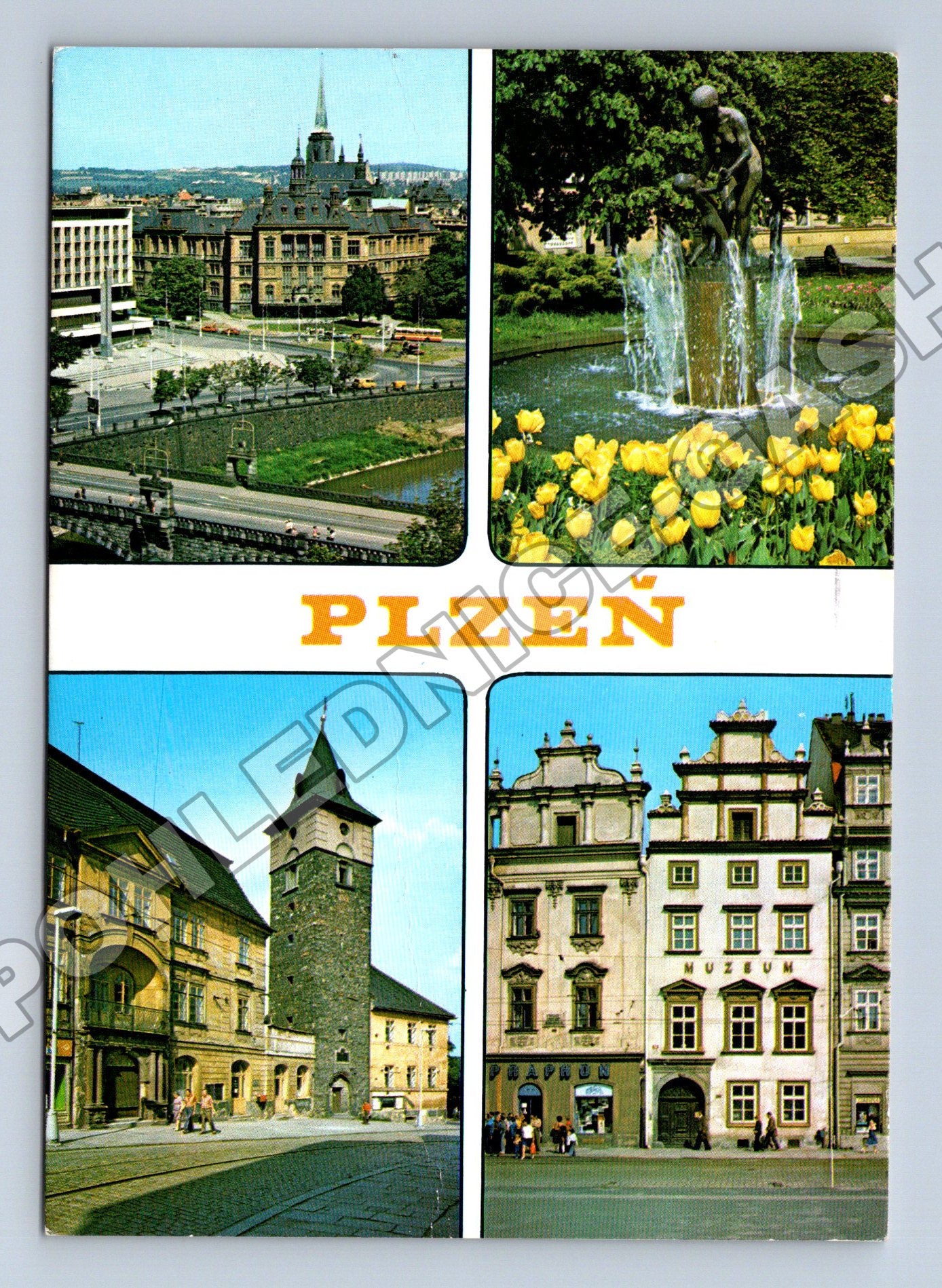 Pohlednice Plzeň mix motivů 1984 (M36902)