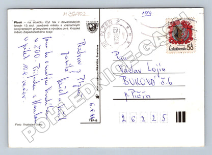 Pohlednice Plzeň mix motivů 1984 (M36902)