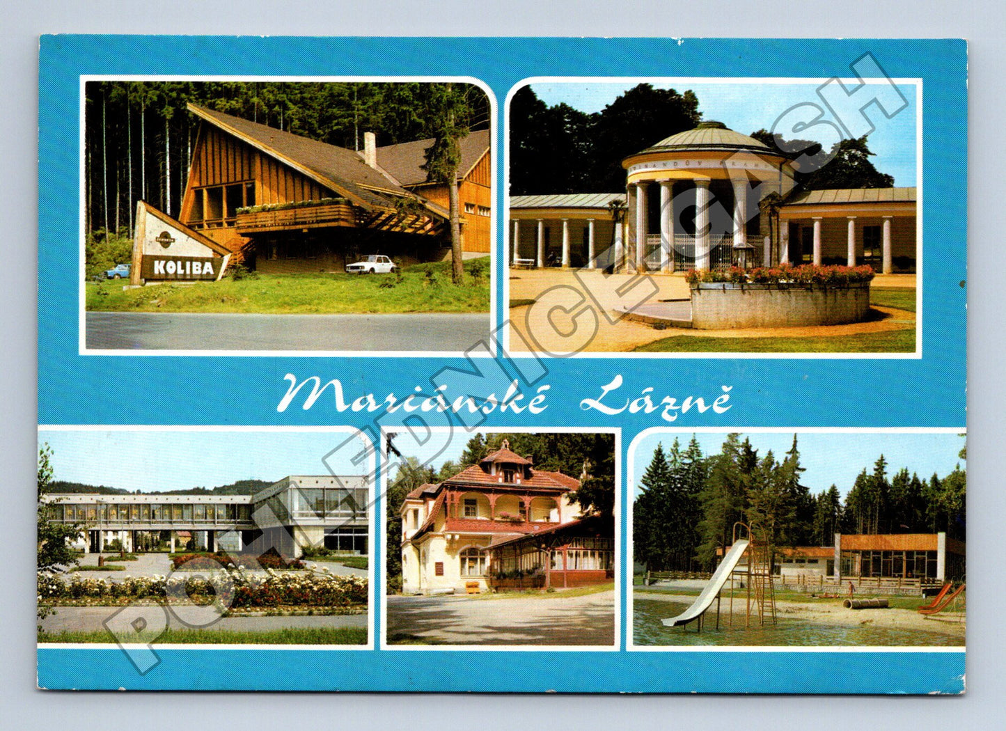 Pohlednice Mariánské Lázně Koliba Ferdinandův pramen 1984 (M36905)